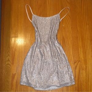 NWT Nasty Gal Mini Slip Sequin Dress
